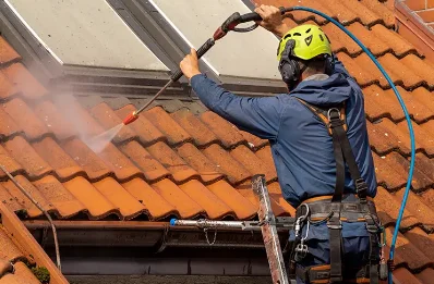 Démoussage et hydrofuge de toiture à Saussines